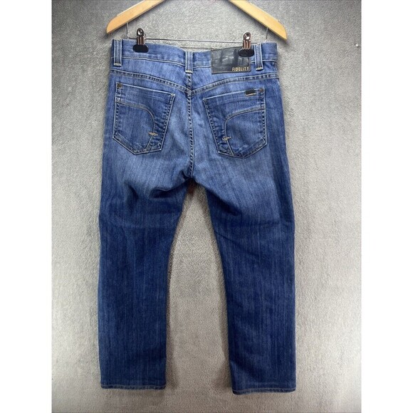 Fidelity 5011 Jeans Mens 32 Blue Classic Fit Straight Leg Denim Trigger Vintage - Picture 5 of 10
